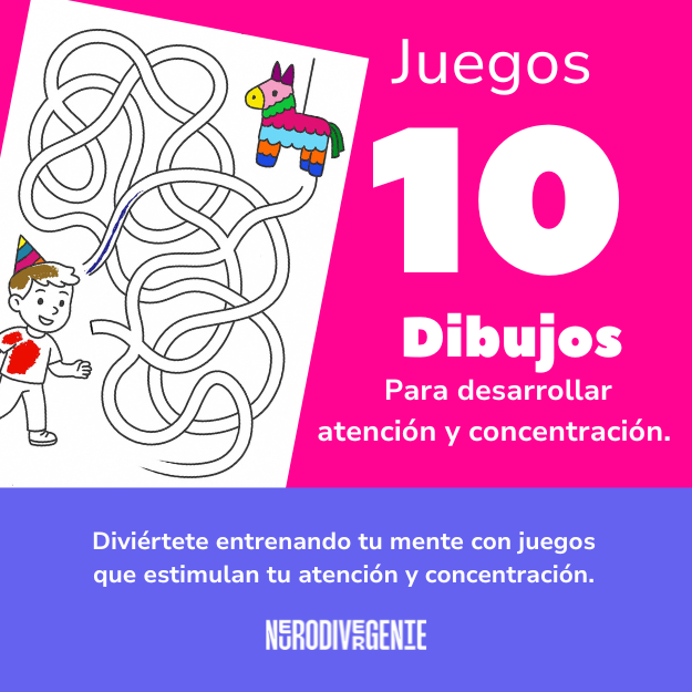 10 Dibujos para mejorar atención y concentración