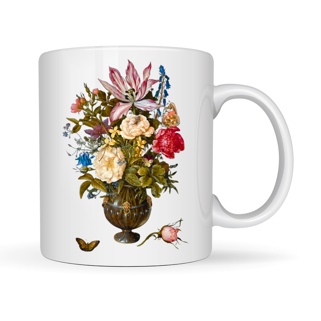 Taza Bodegón con Flores