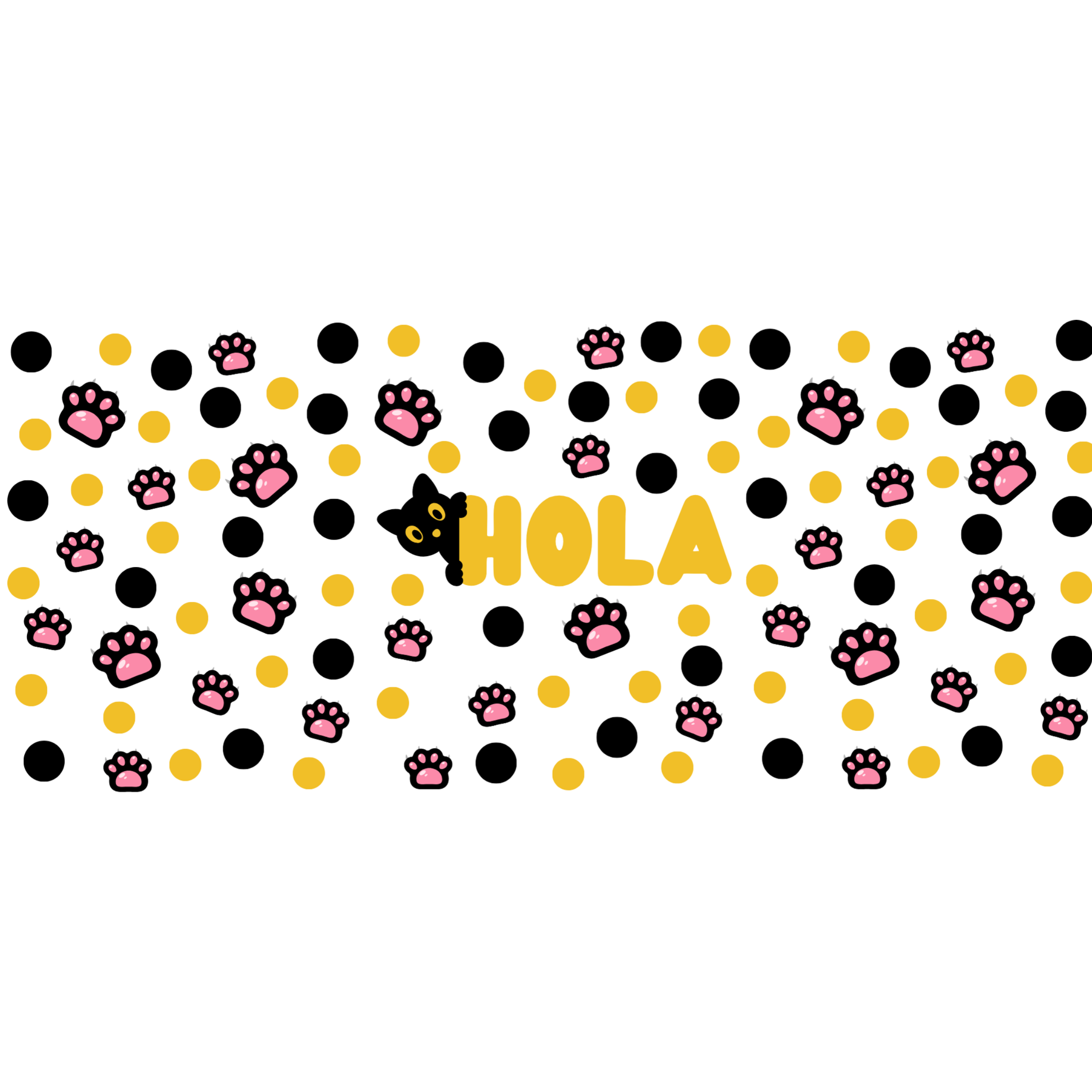 Vaso de Vidrio Hola Gato