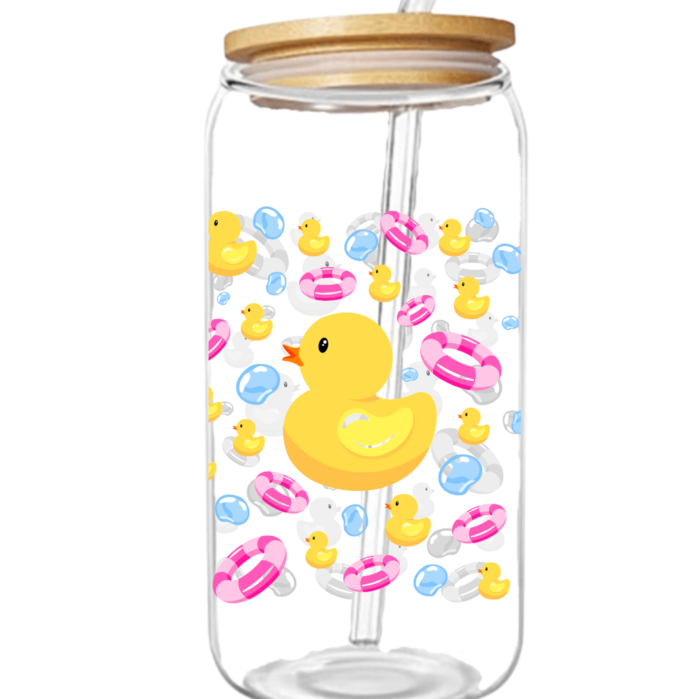 Vaso de Patitos de Goma