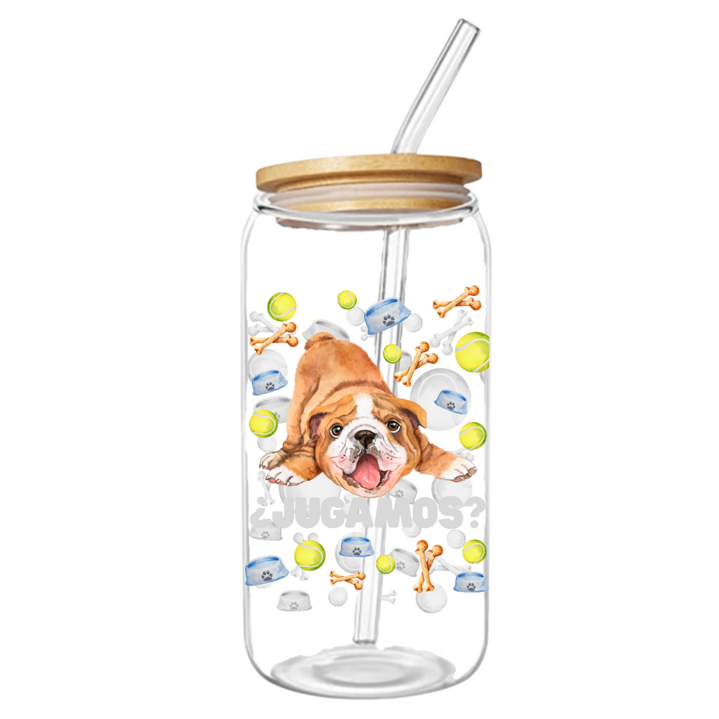Vaso de Vidrio Bulldog