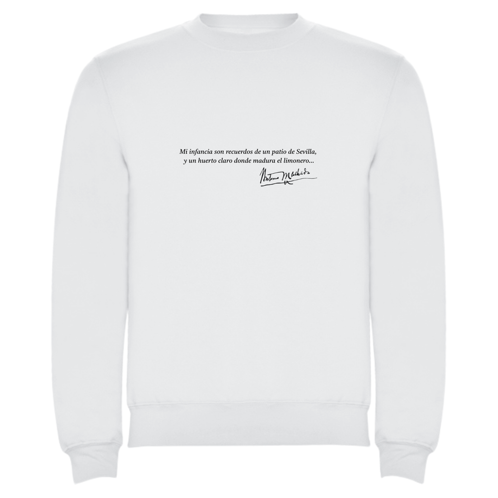 Sudadera Poema Retrato Antonio Machado