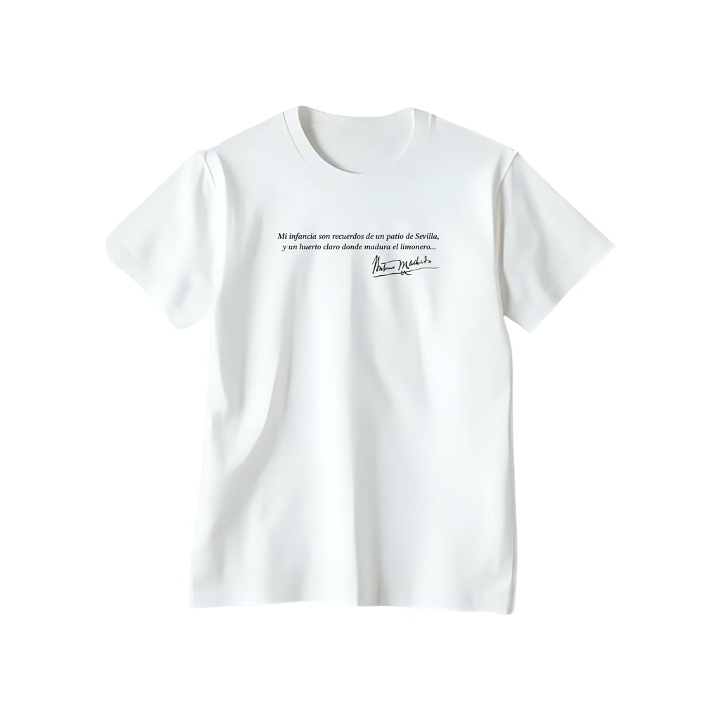 Camiseta Poema Retrato Antonio Machado