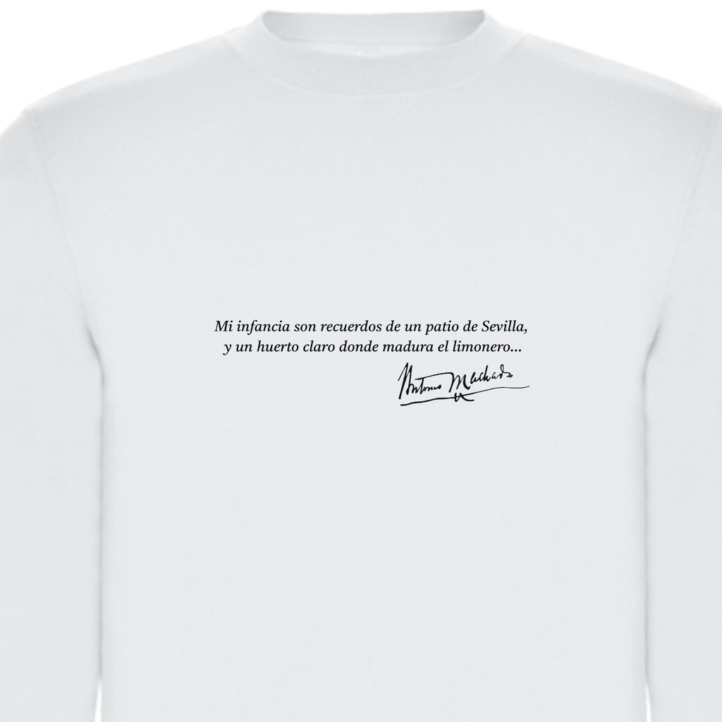 Sudadera Poema Retrato Antonio Machado