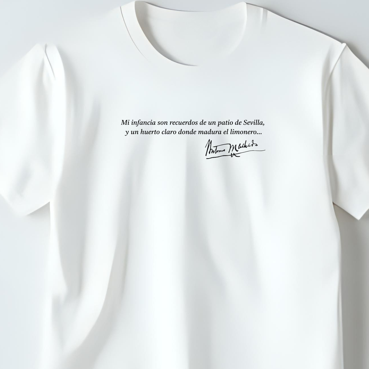 Camiseta Poema Retrato Antonio Machado