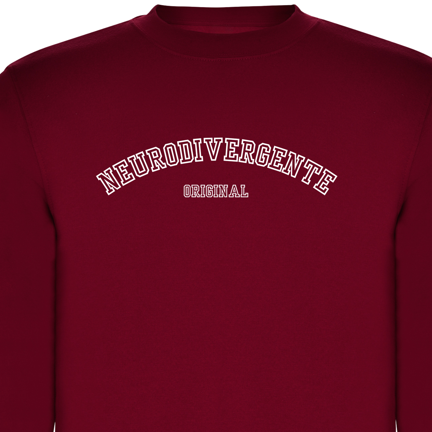 SUDADERA NEURODIVERGENTE GRANATE