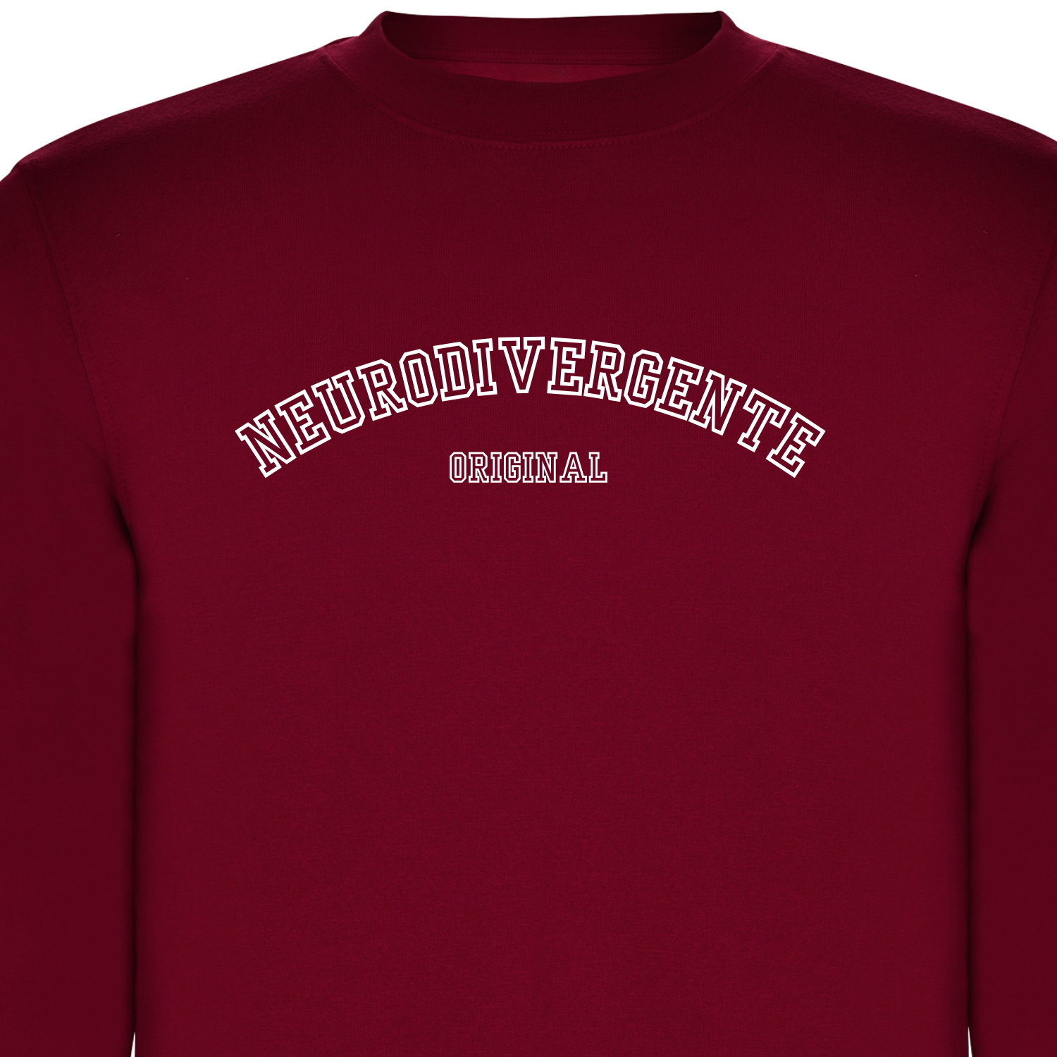 Sudadera Granate Neurodivergente Original