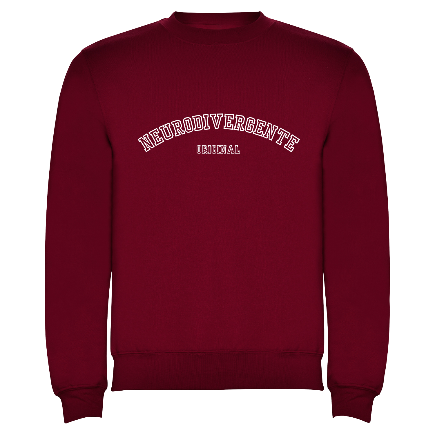 Sudadera Granate Neurodivergente Original