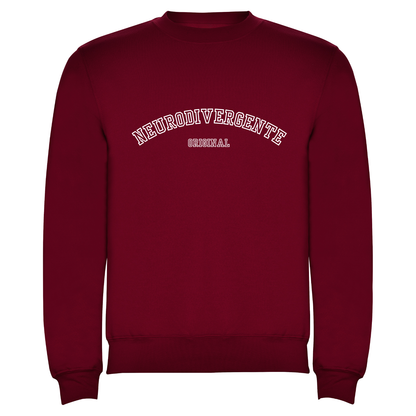 SUDADERA NEURODIVERGENTE GRANATE