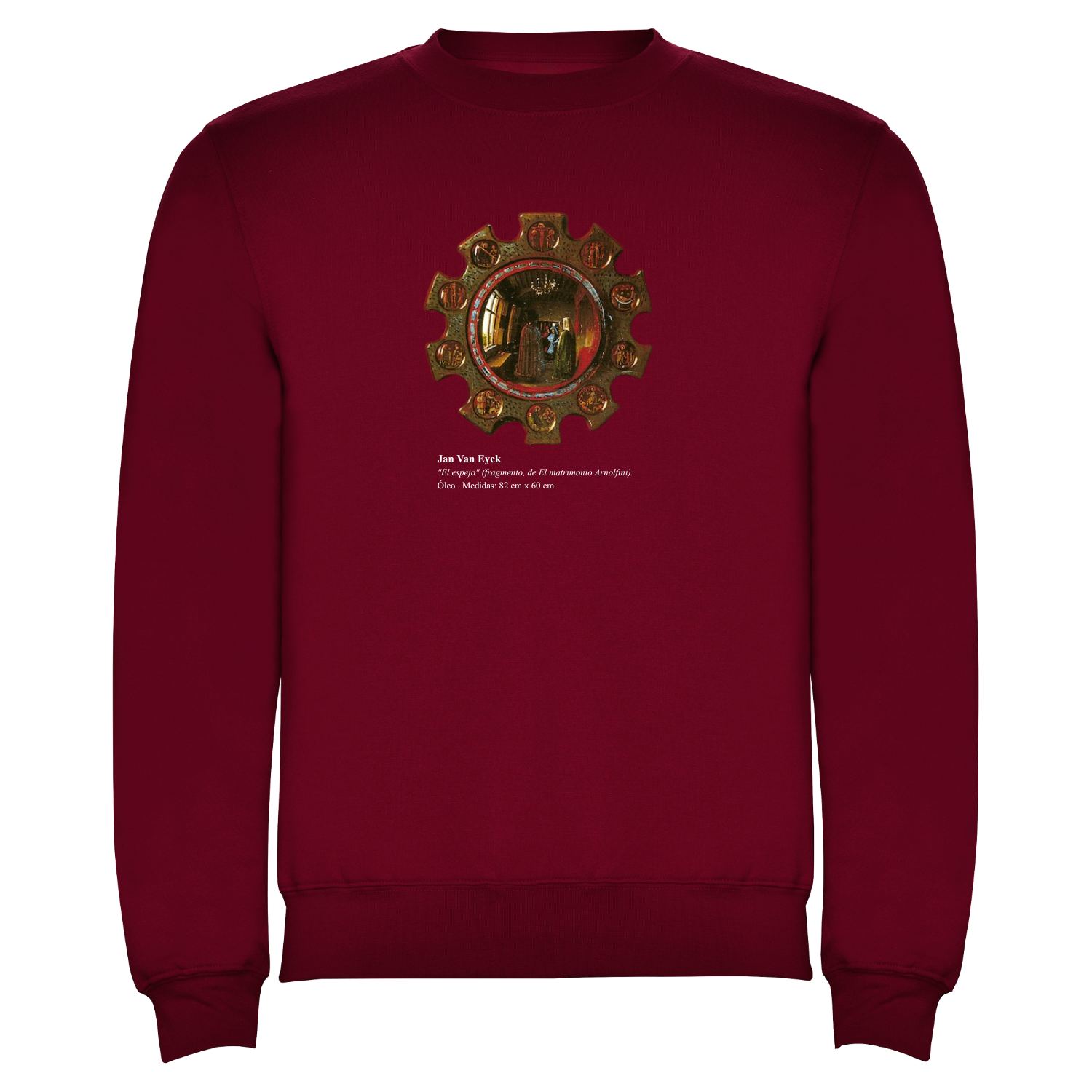 Sudadera Granate El Matrimonio Arnolfini