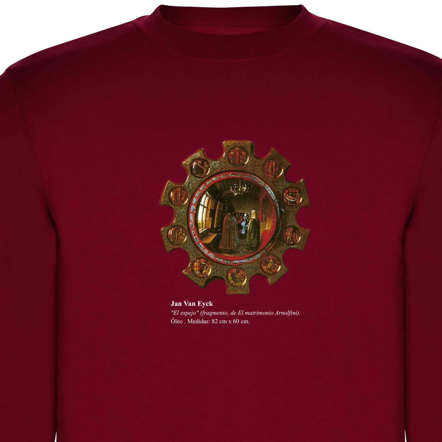 Sudadera Granate El Matrimonio Arnolfini