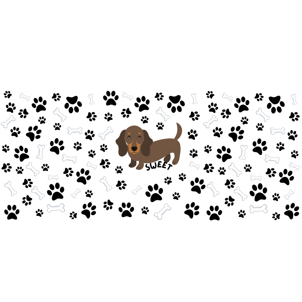 Vaso de Vidrio Dachshund Sweet