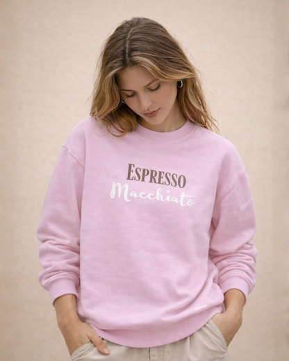 SUDADERA ROSA ESPRESSO MACCHIATO