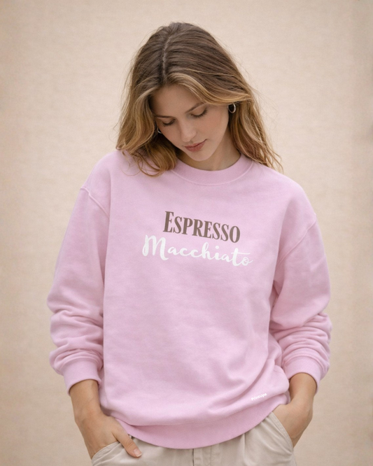 SUDADERA ROSA ESPRESSO MACCHIATO