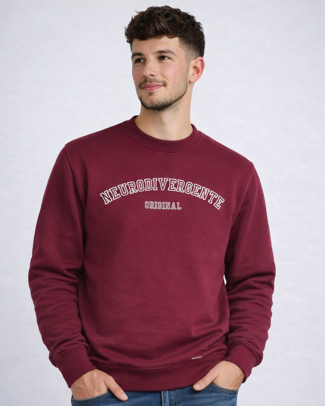 SUDADERA NEURODIVERGENTE GRANATE